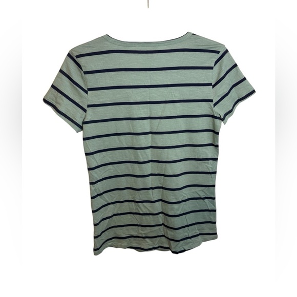 Toad&Co Striped Samba Marley V-Neck Tee - Picture 2 of 6